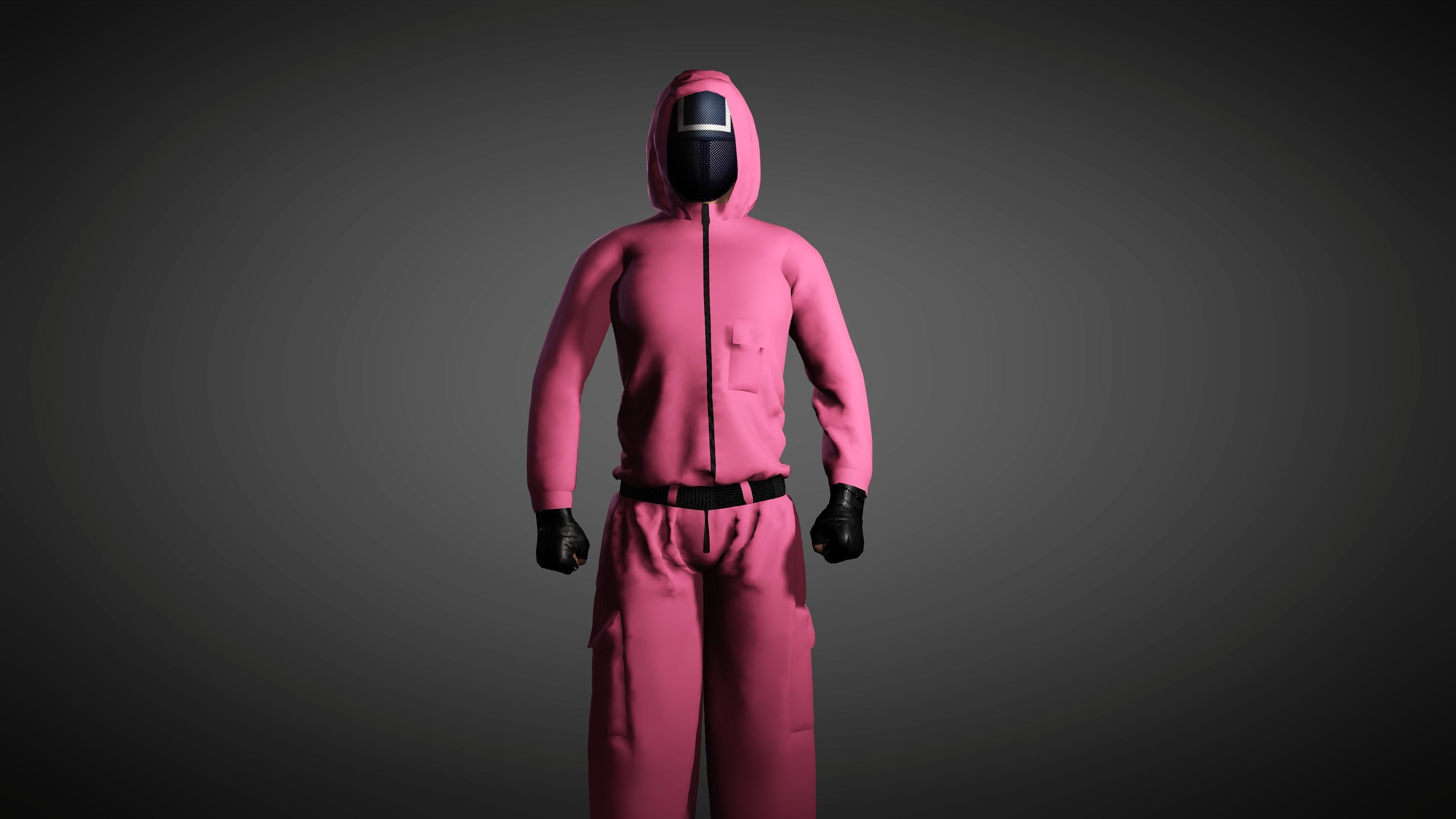 Squid Games Low-poly 3D model_8