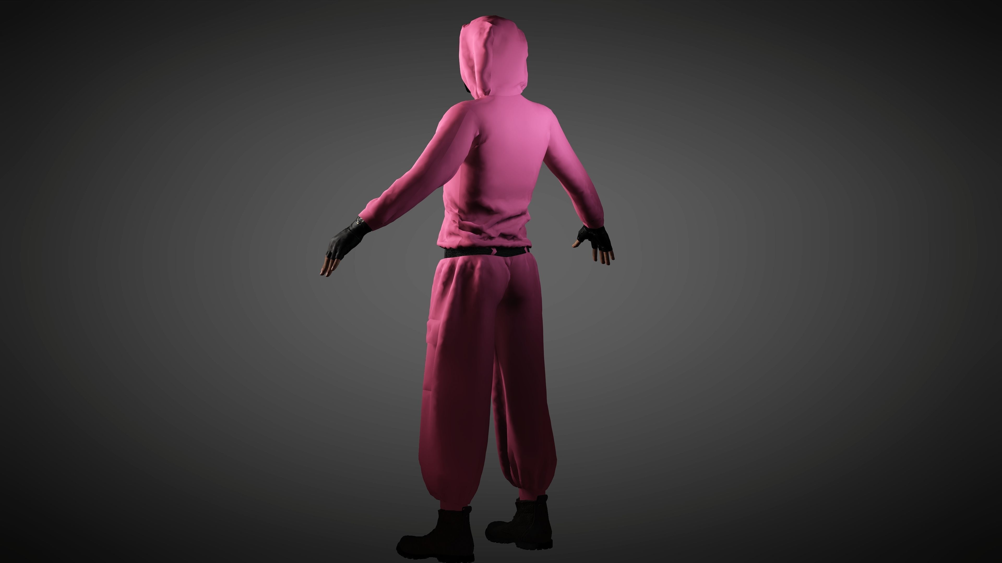 Squid Games Low-poly 3D model_5