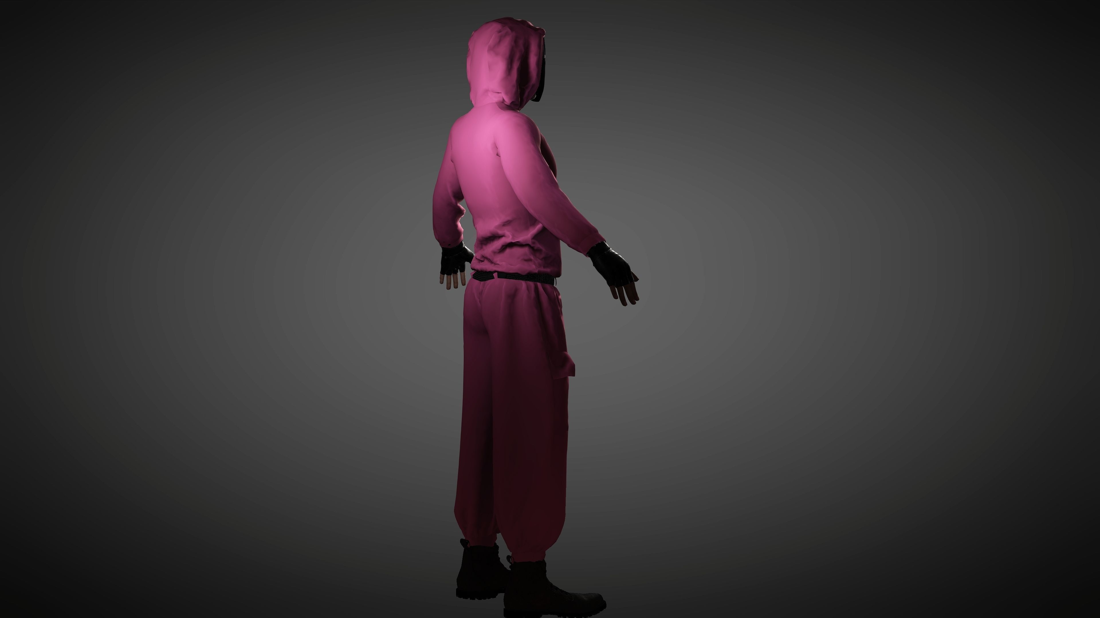 Squid Games Low-poly 3D model_7