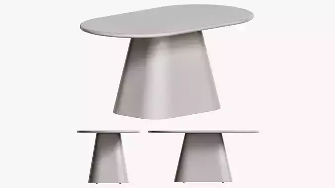 Oval dining table VT210 and Saba Italia Teatro Magico