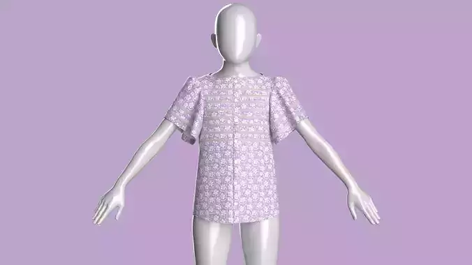 Kids Printed Woven Tops