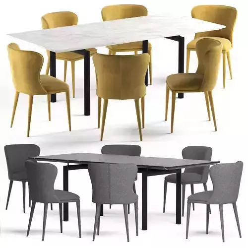 Globewest Eloise Dinning Chair and Amara Dinning Table