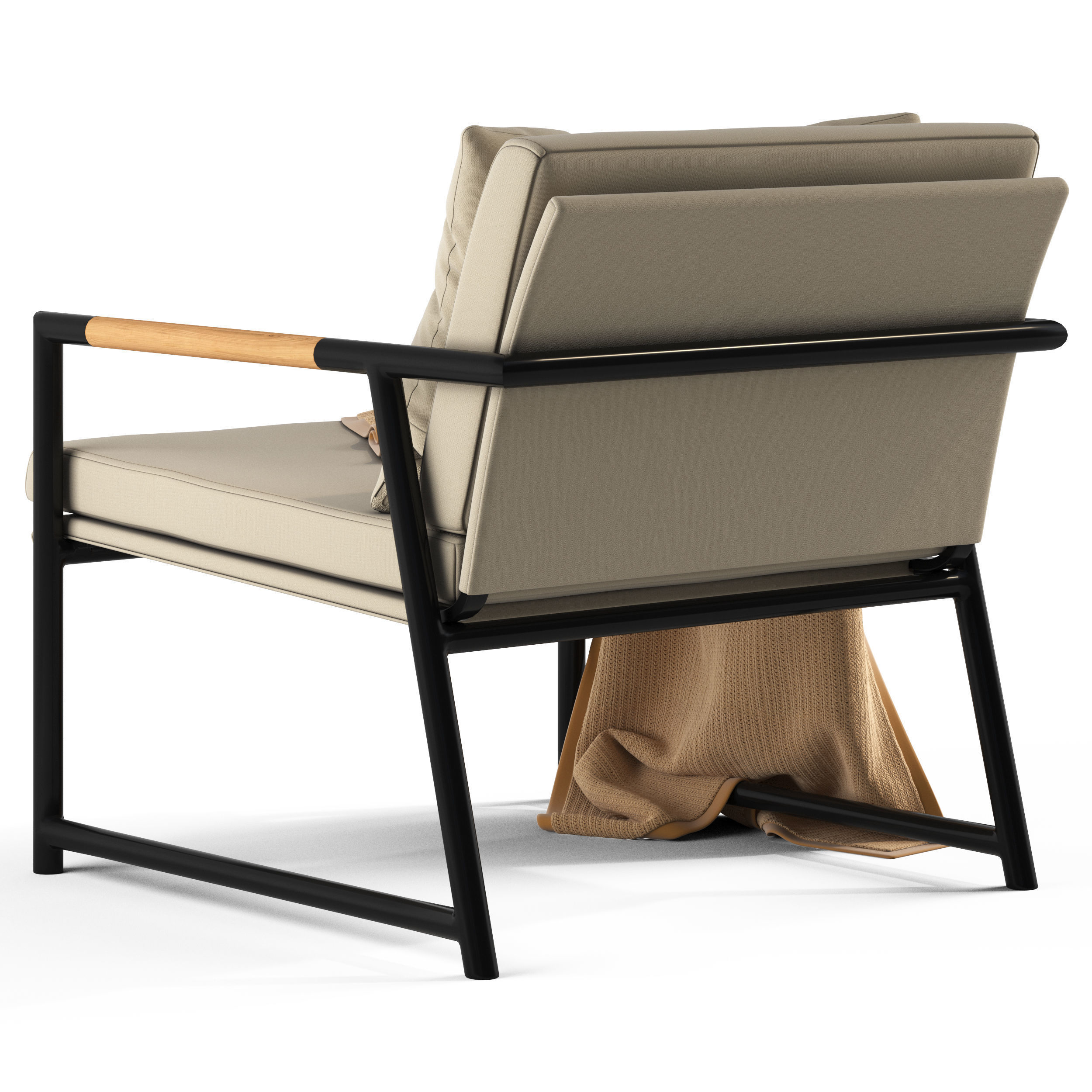 Globewest Antigue Armchair 3D model_2