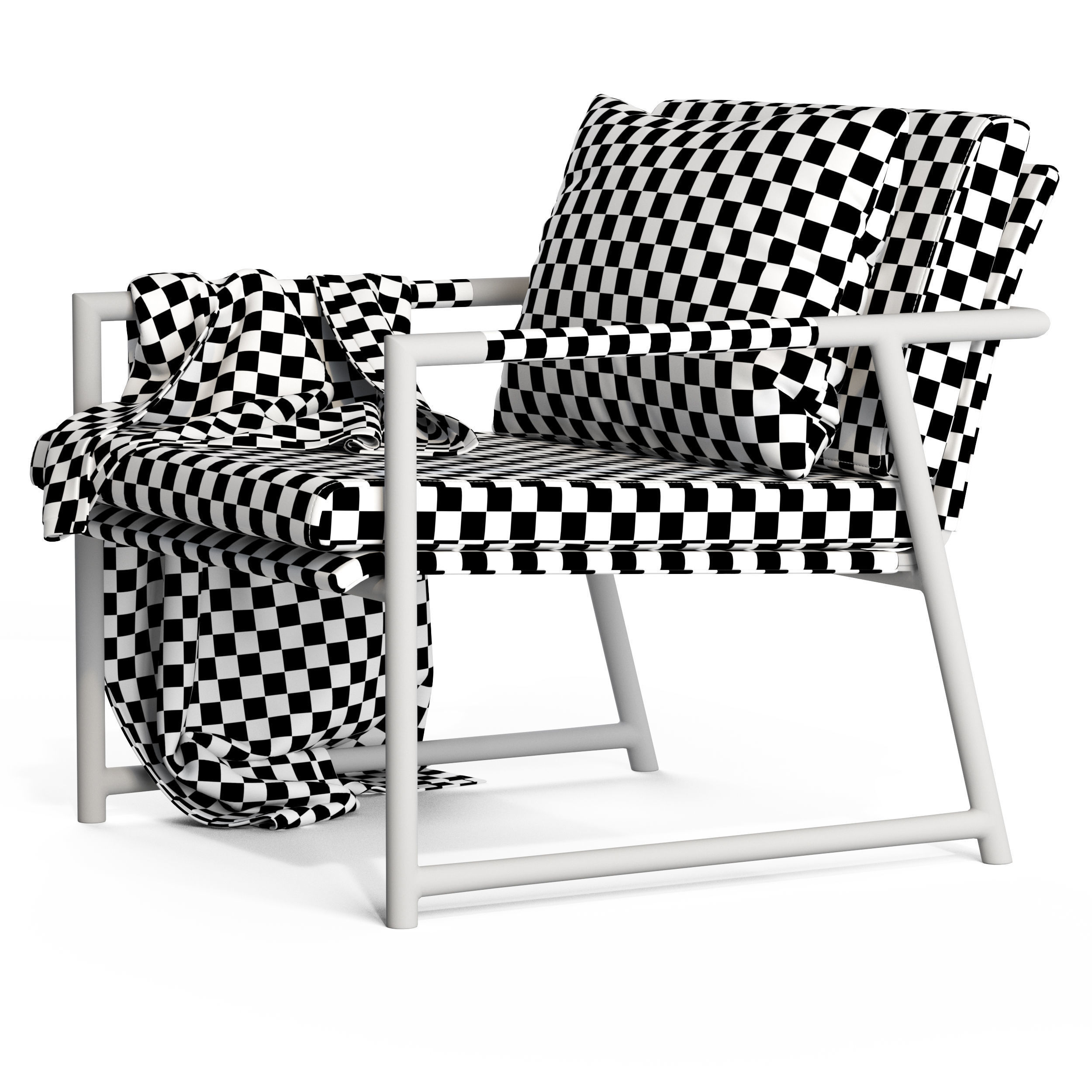 Globewest Antigue Armchair 3D model_8