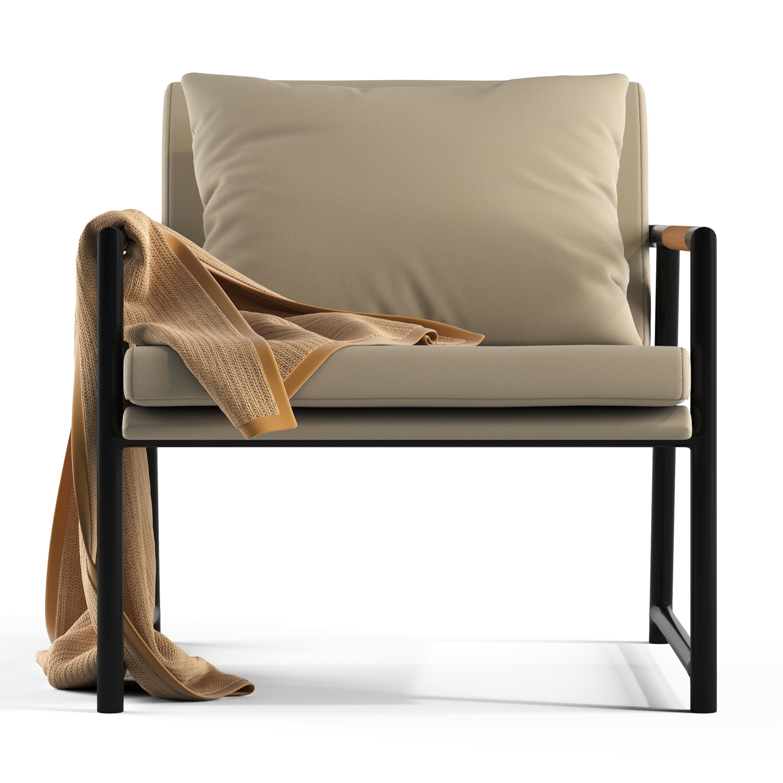 Globewest Antigue Armchair 3D model_3