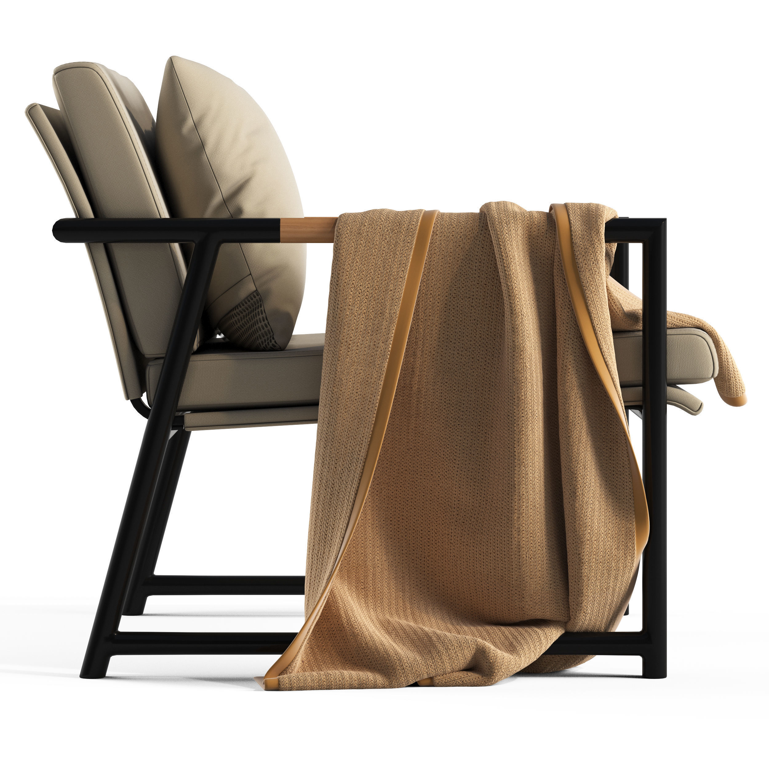 Globewest Antigue Armchair 3D model_5