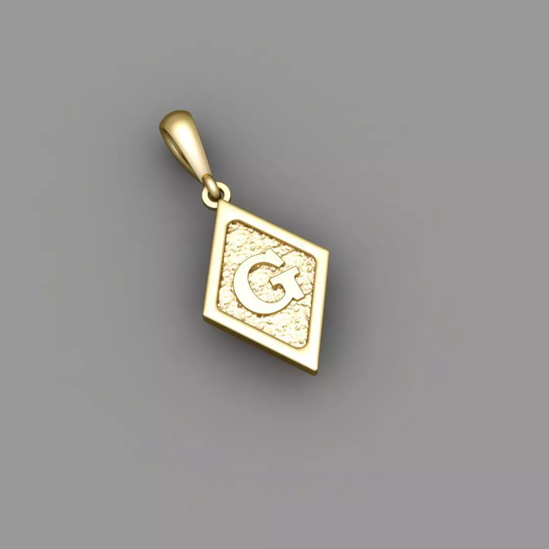 Latter pendent G 3D print model_0