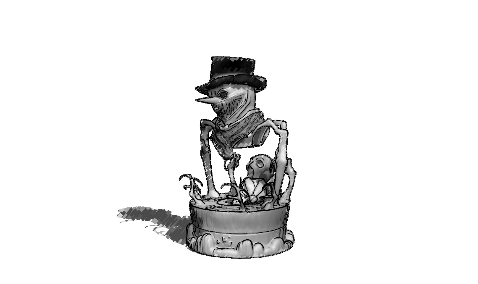 The Dark Spirit of Christmas 3D print model_4