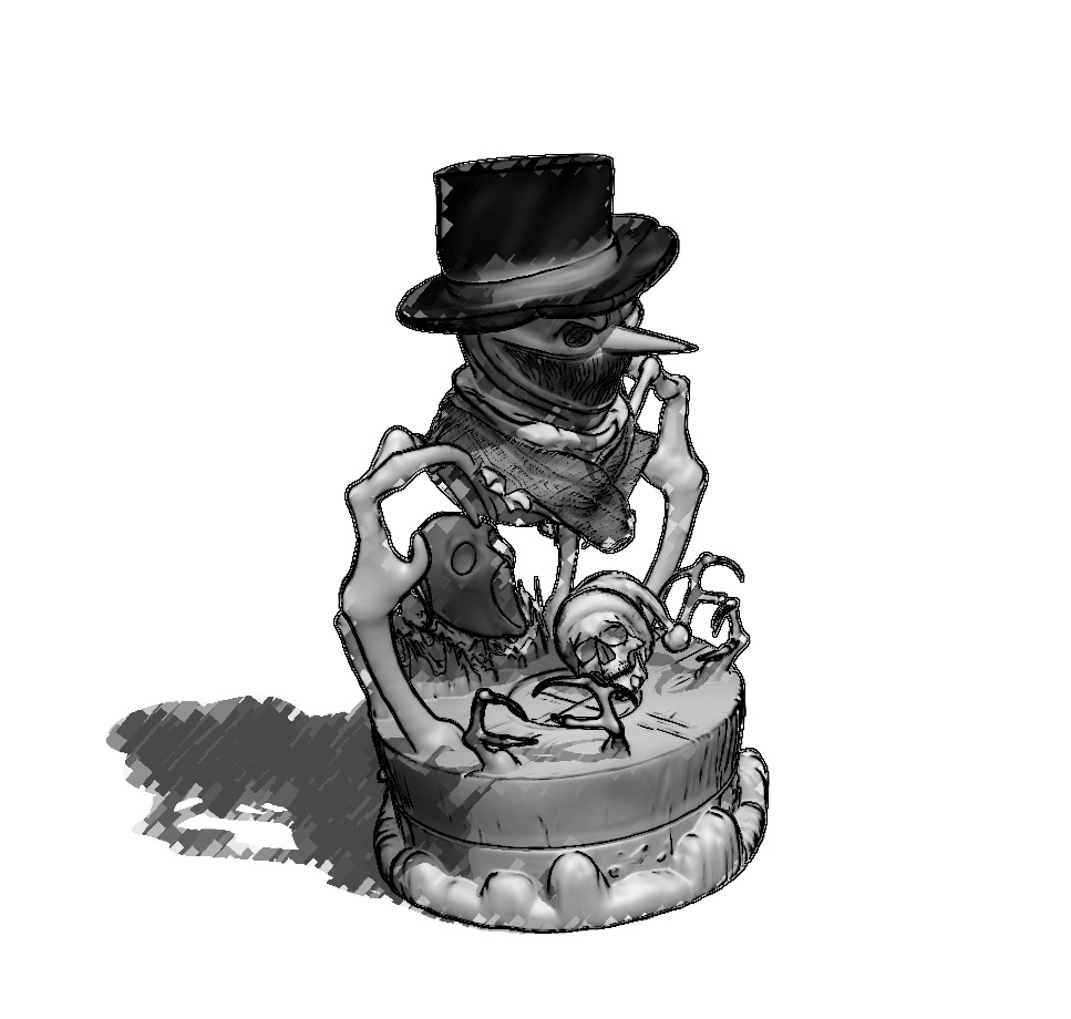 The Dark Spirit of Christmas 3D print model_5