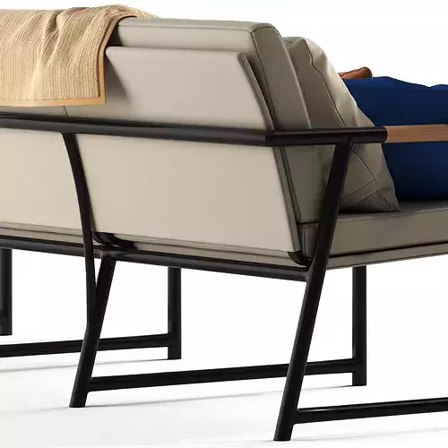 Globewest Antigue Sofa 3D model 6