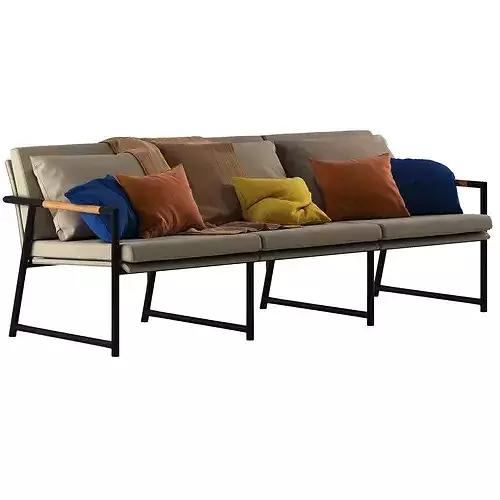 Globewest Antigue Sofa 3D model 7