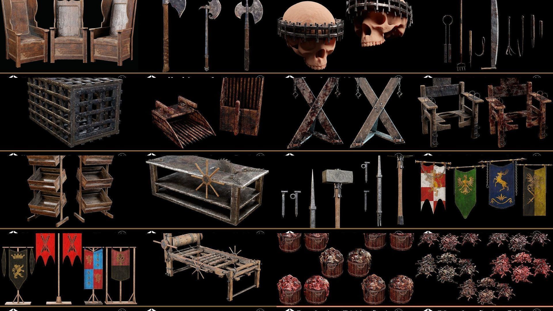 Torture Dungeon Environment 3D Model Collection_14