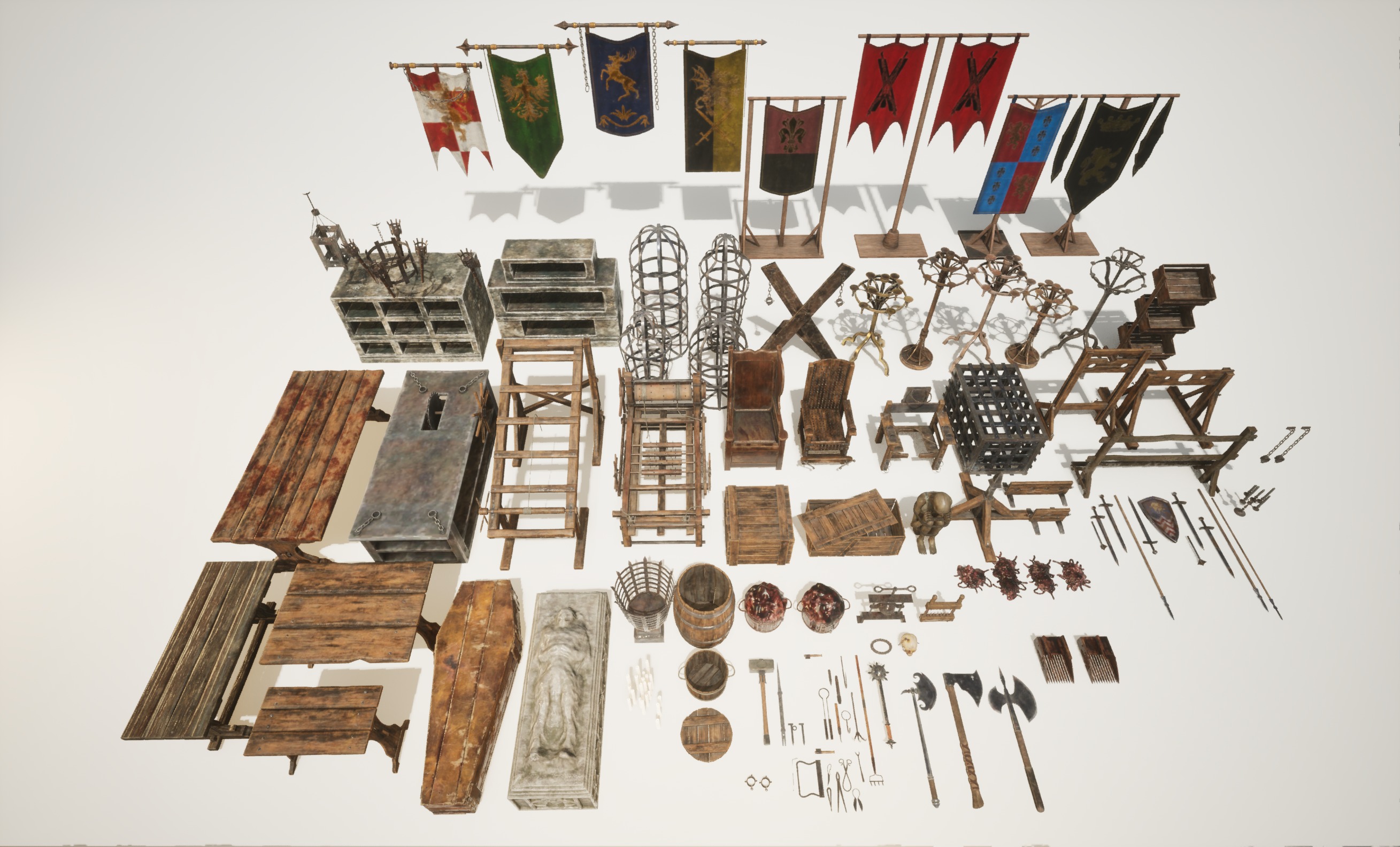 Torture Dungeon Environment 3D Model Collection_1