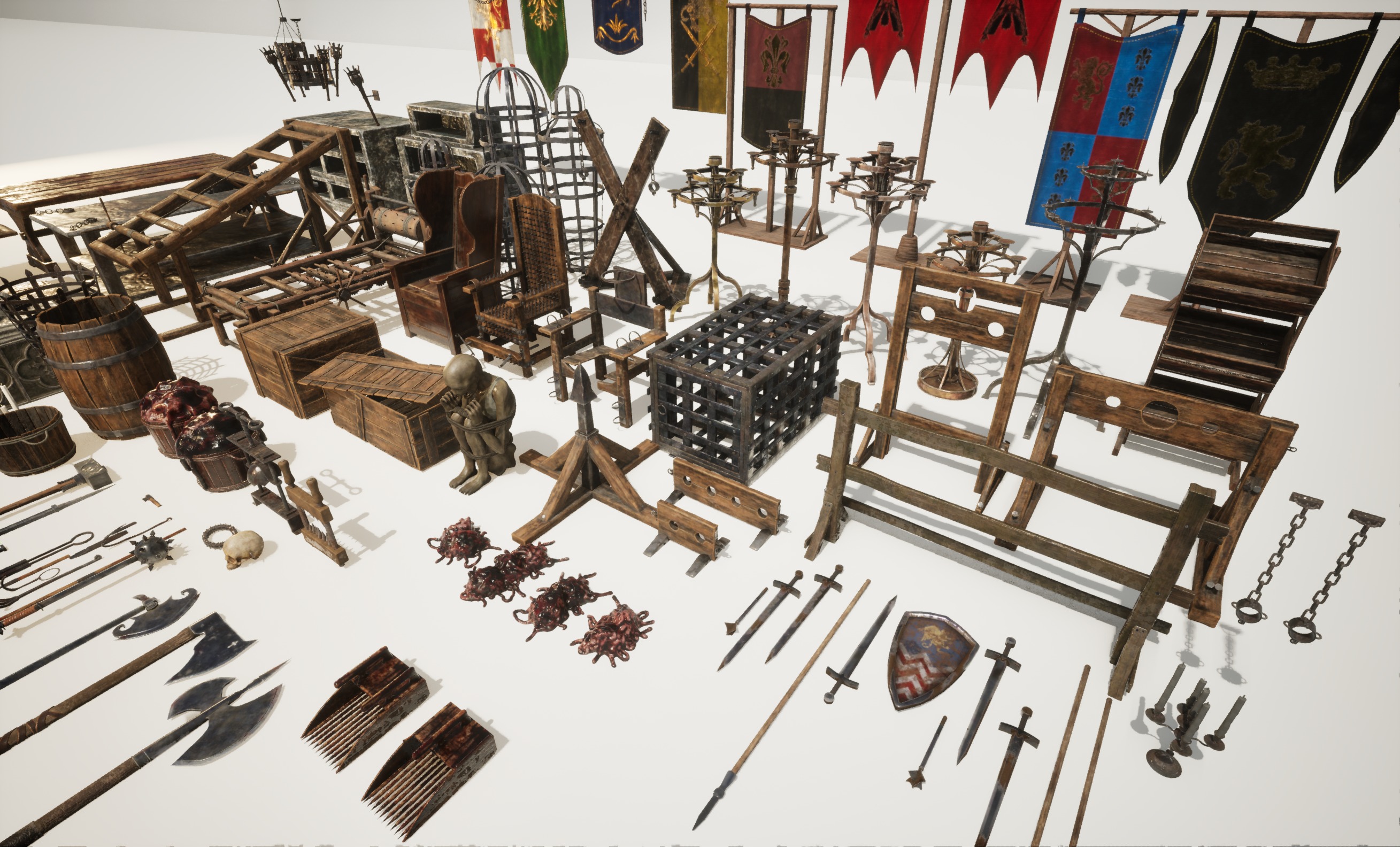 Torture Dungeon Environment 3D Model Collection_5
