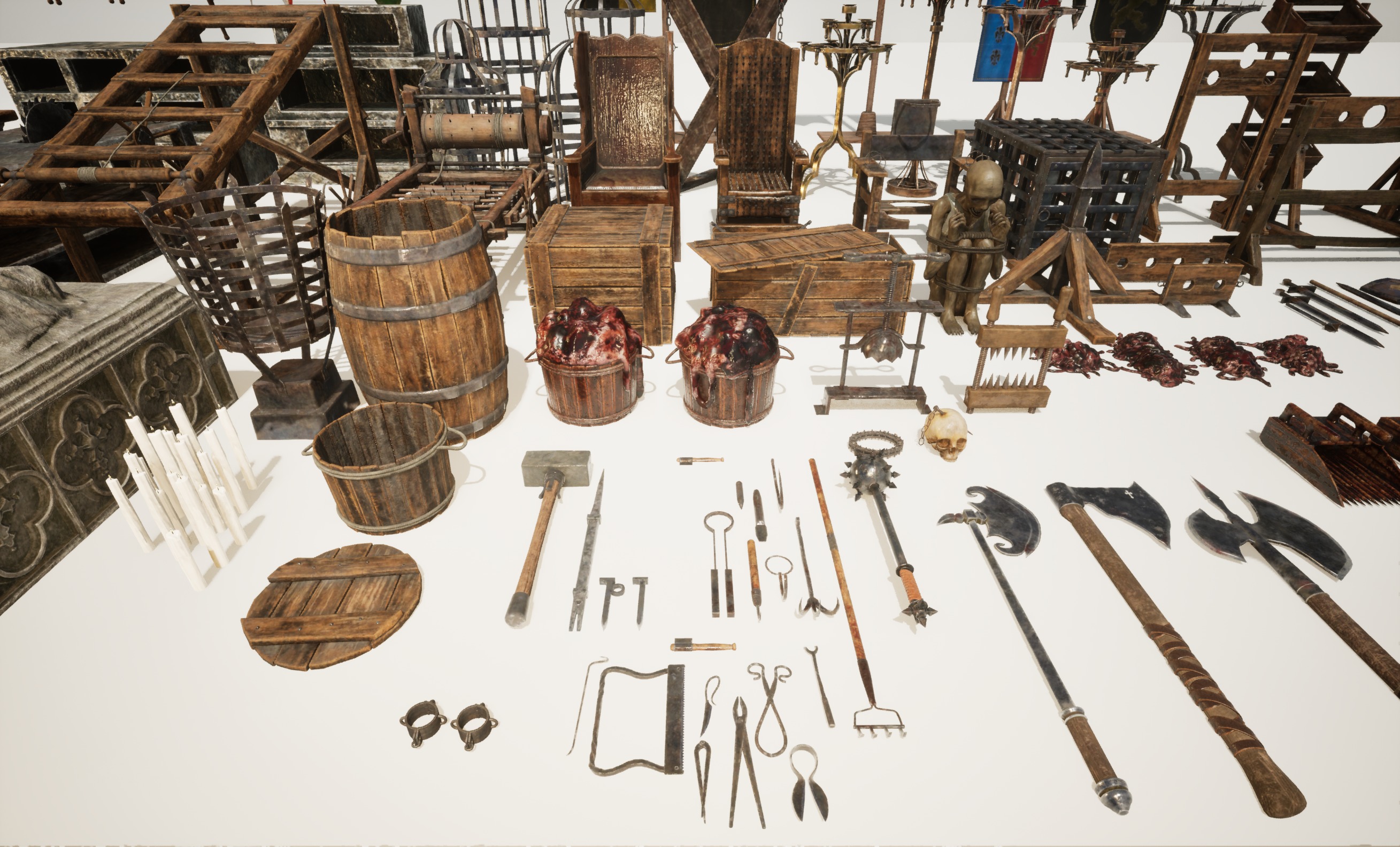 Torture Dungeon Environment 3D Model Collection_3
