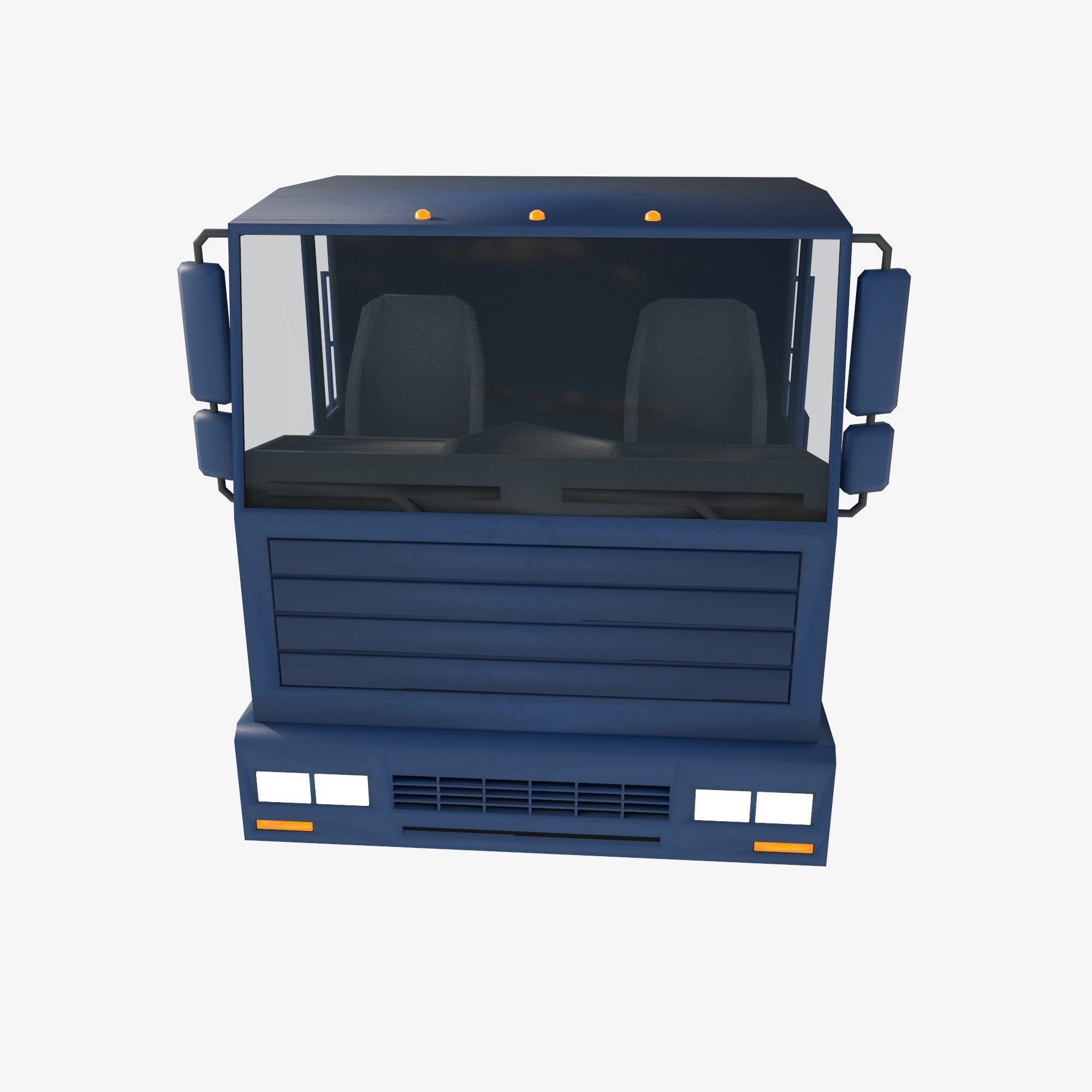 board truck Low-poly 3D model_7