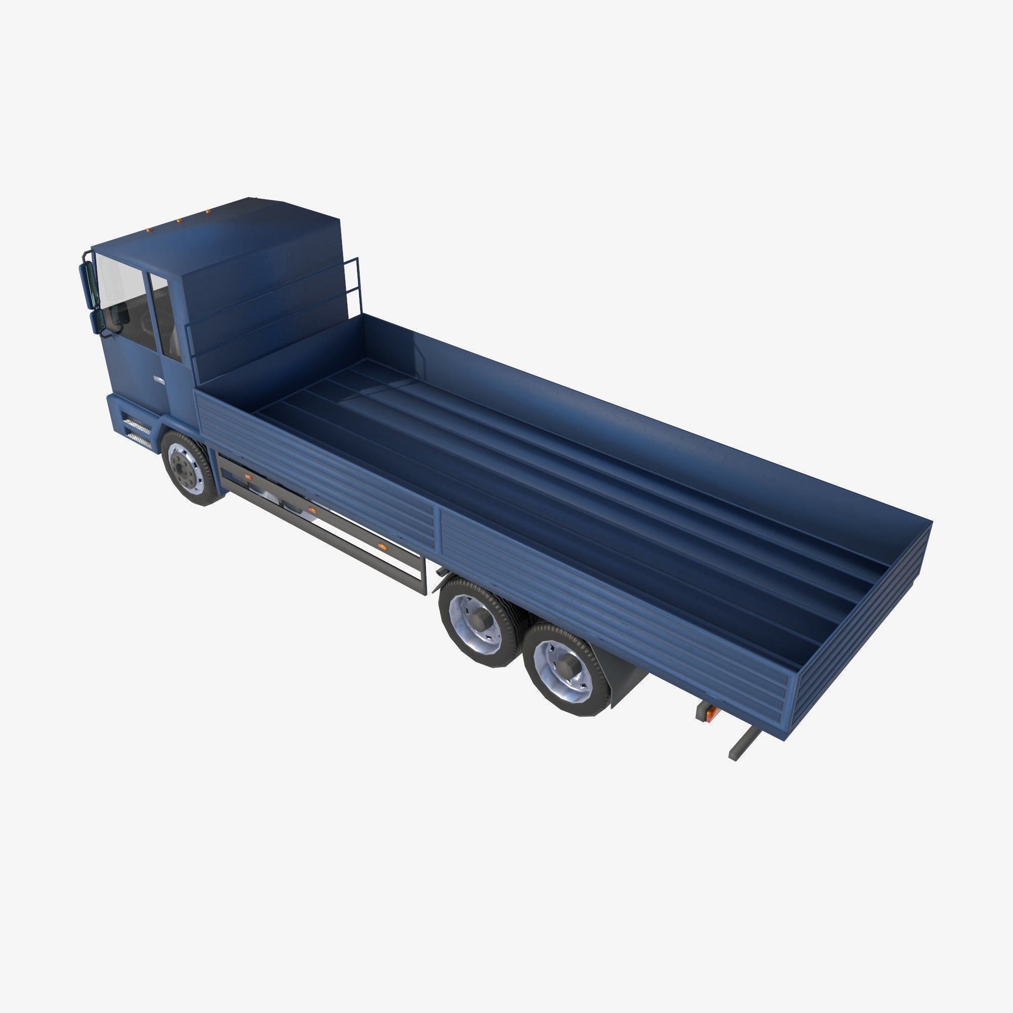 board truck Low-poly 3D model_2