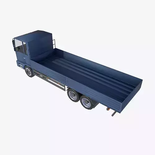 board truck Low-poly 3D model 3
