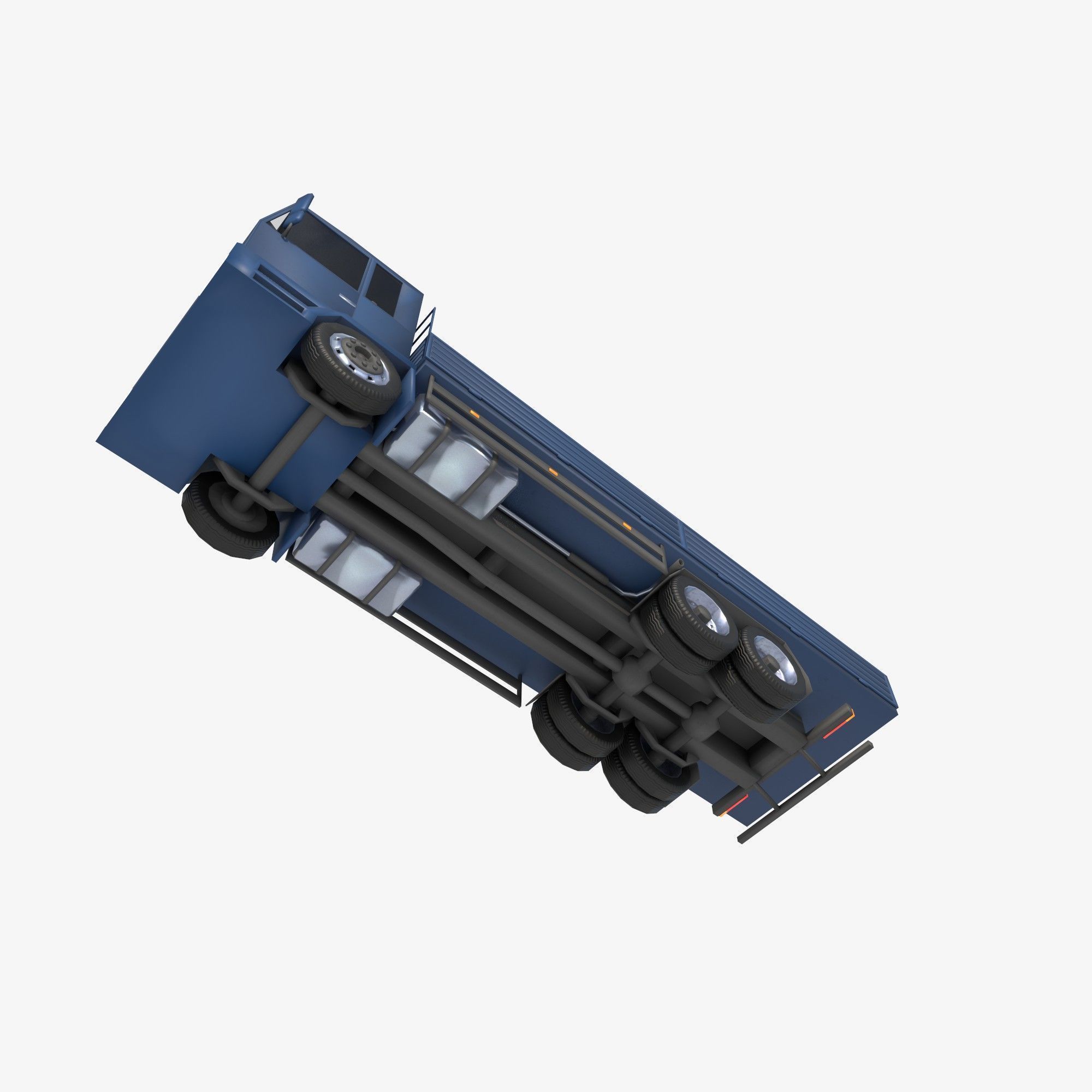 board truck Low-poly 3D model_9