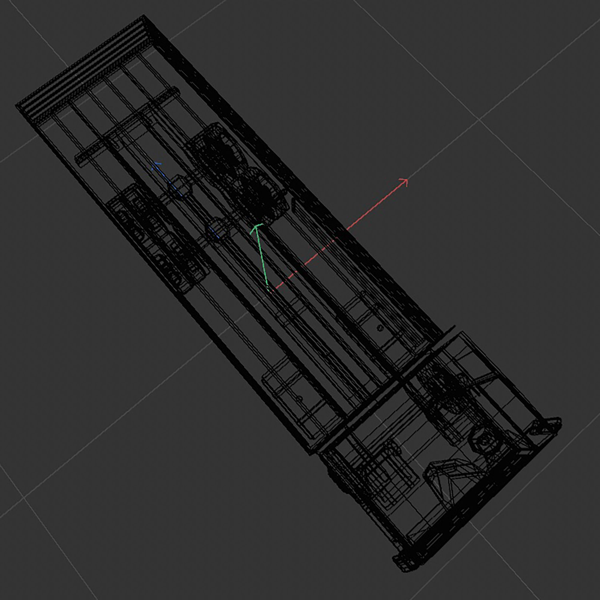 board truck Low-poly 3D model_14