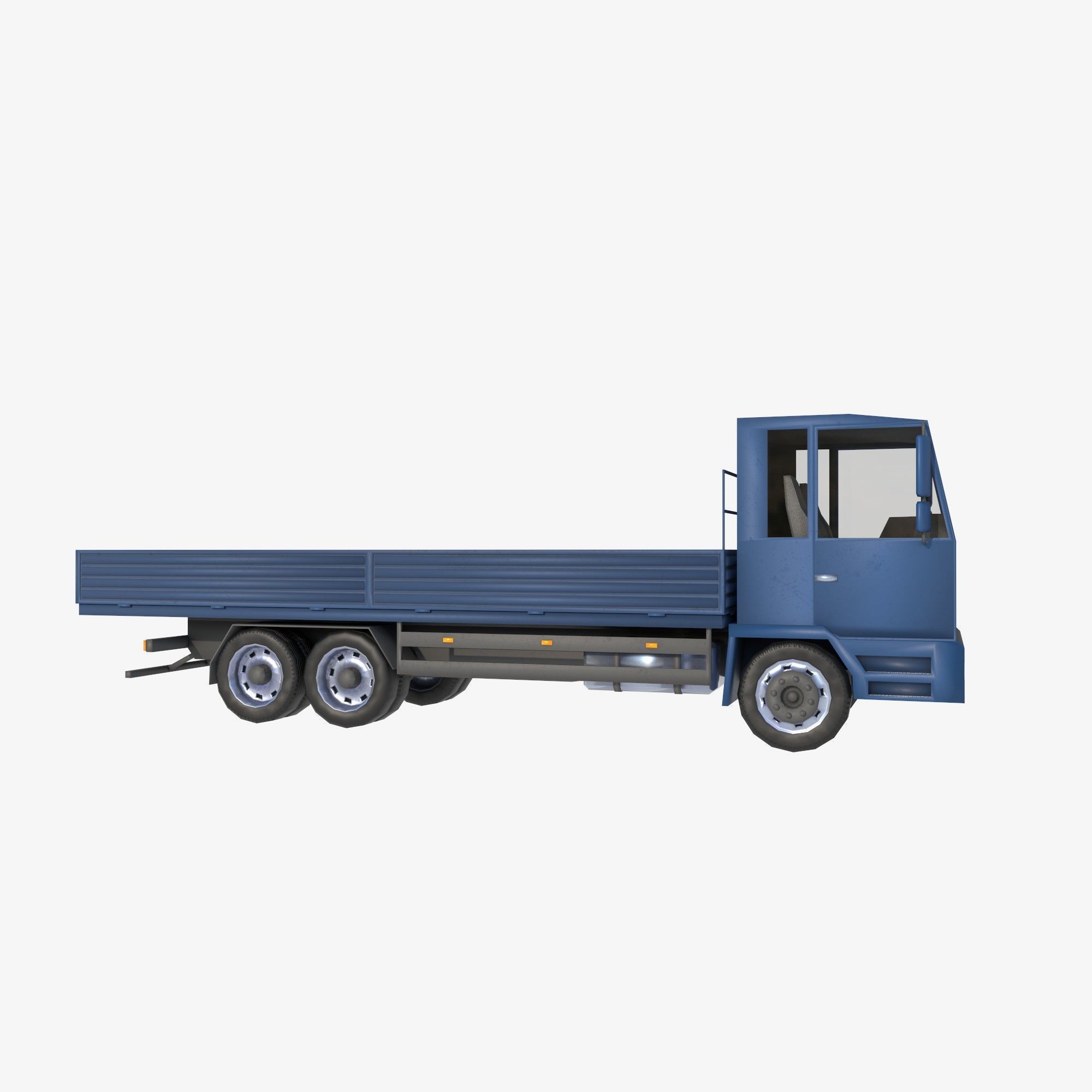 board truck Low-poly 3D model_6