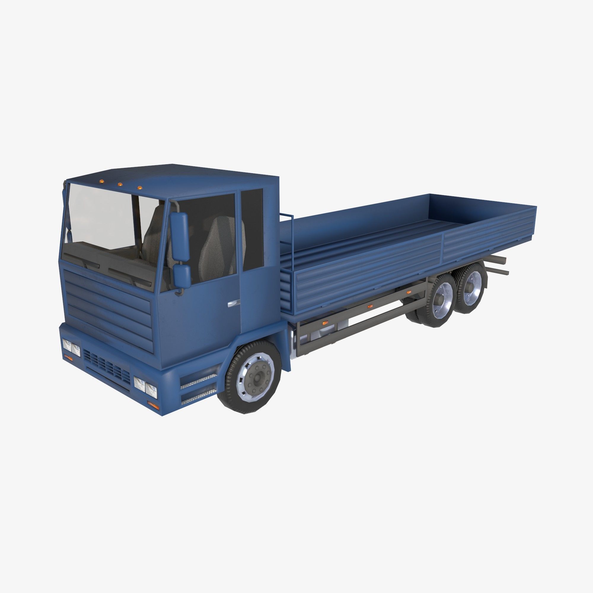 board truck Low-poly 3D model_1