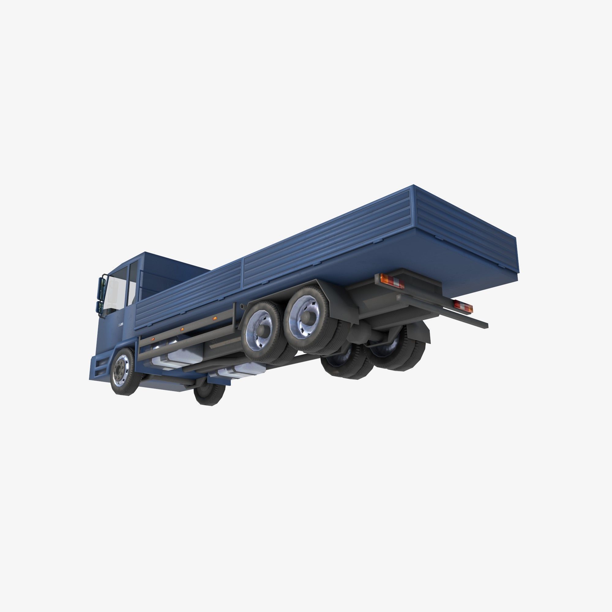 board truck Low-poly 3D model_3