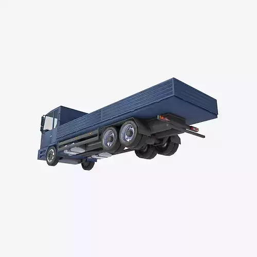 board truck Low-poly 3D model 4