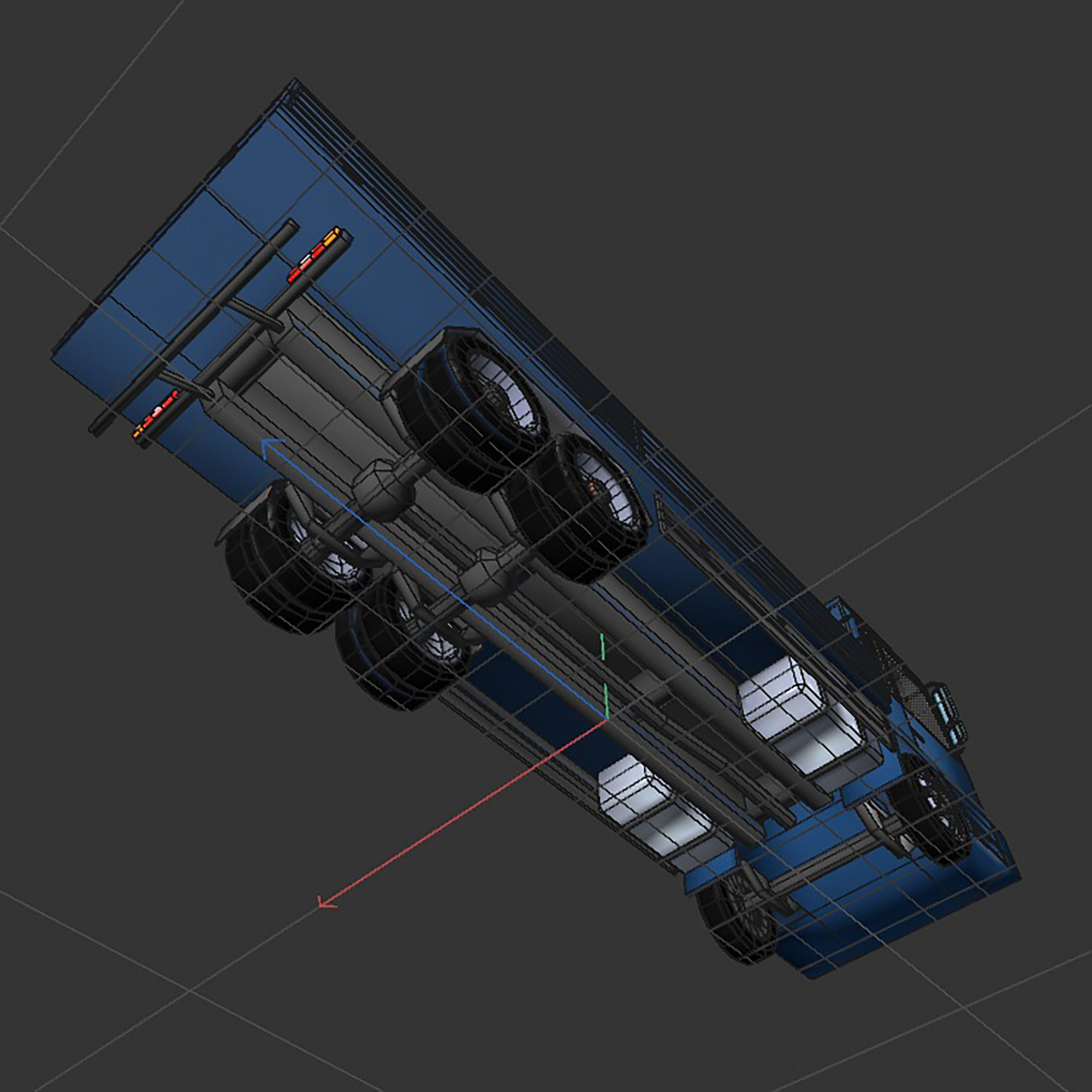 board truck Low-poly 3D model_13