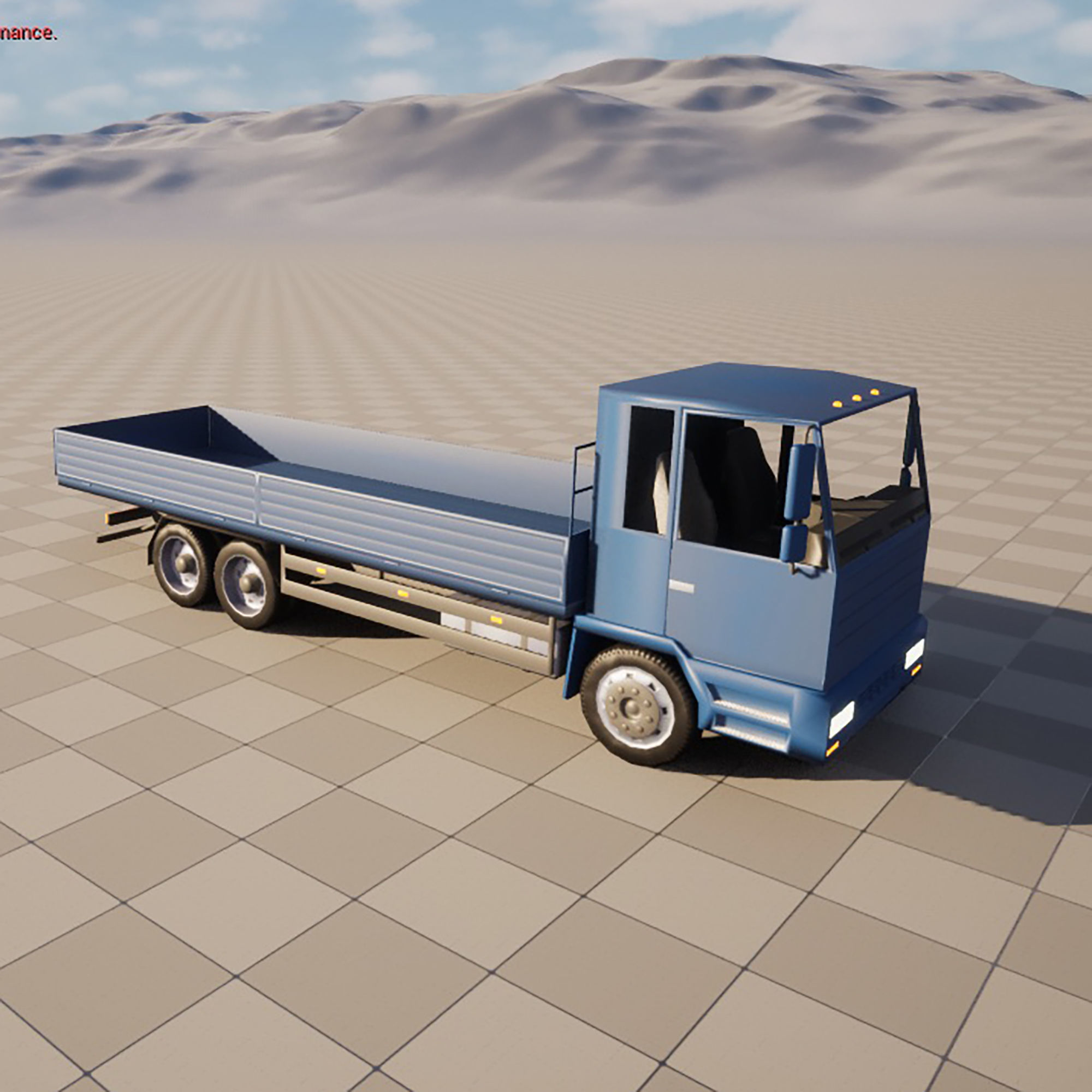 board truck Low-poly 3D model_10