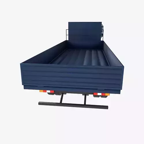 board truck Low-poly 3D model 6