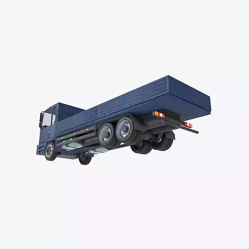 board truck Low-poly 3D model 5