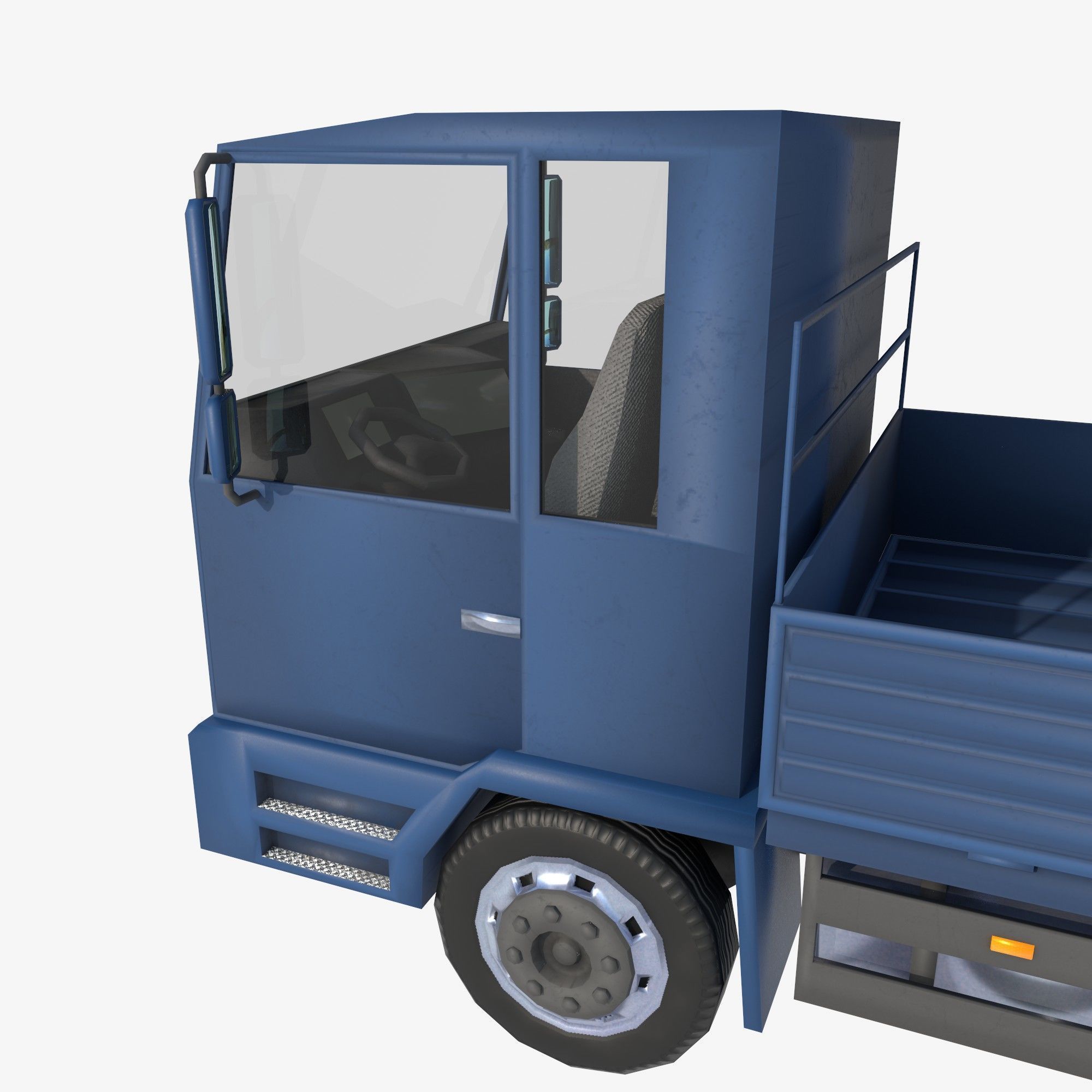 board truck Low-poly 3D model_8