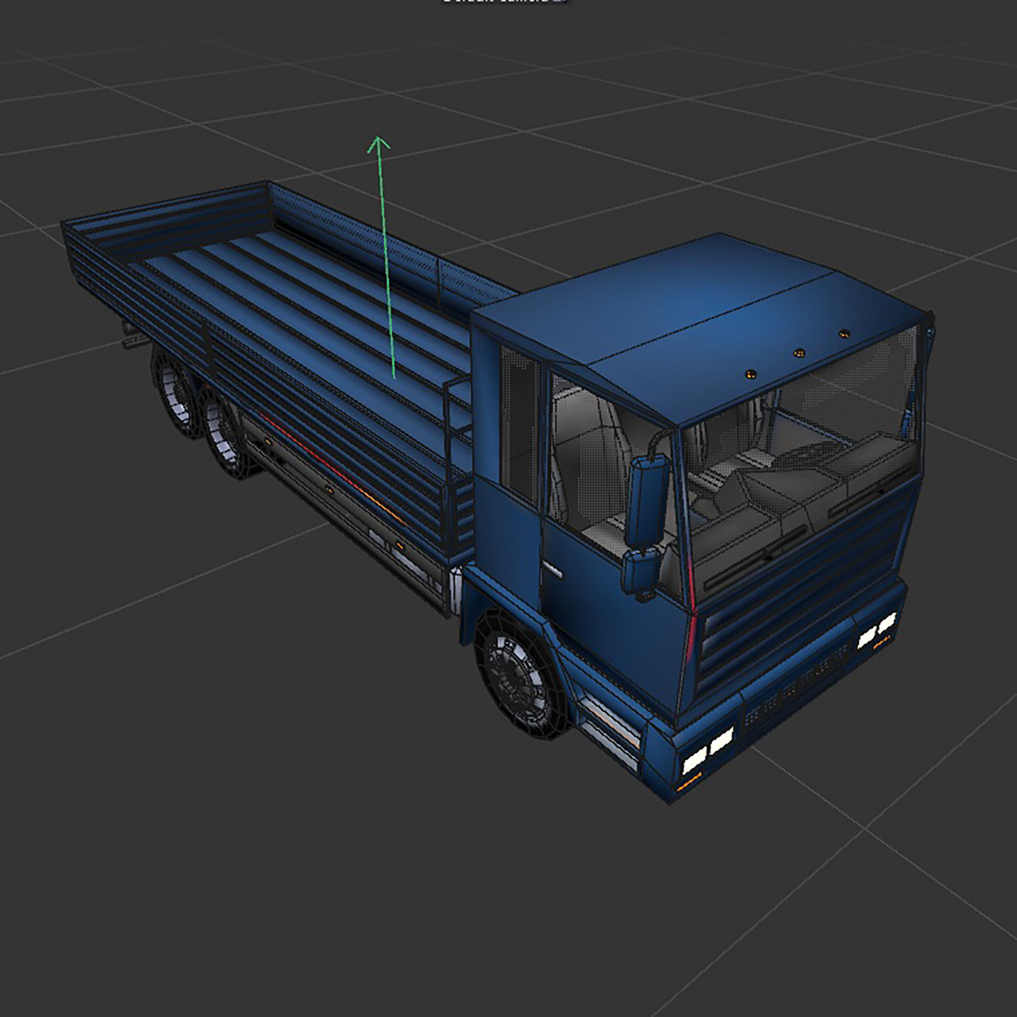 board truck Low-poly 3D model_11