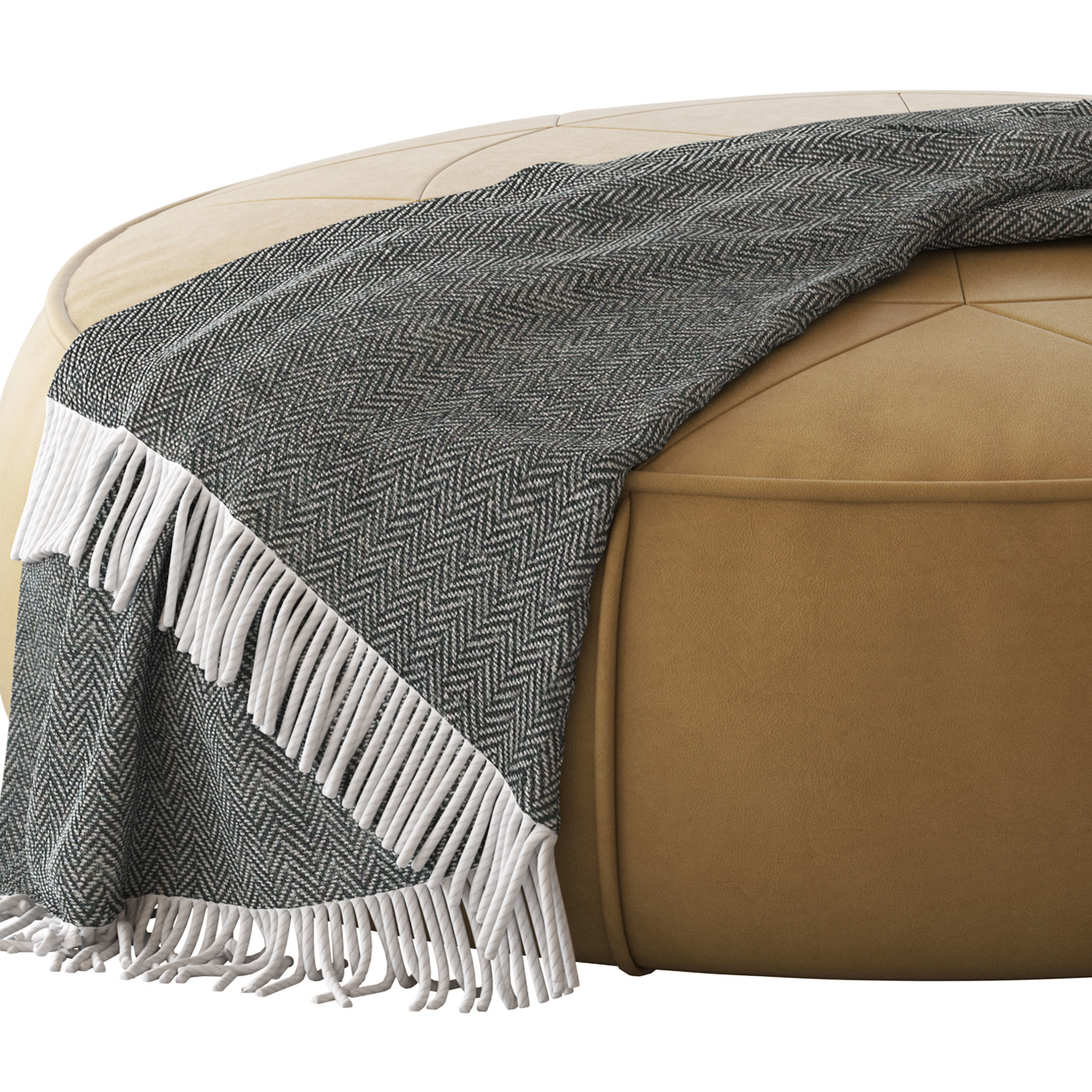 Globewest Bogart Compass Ottoman 3D model_4