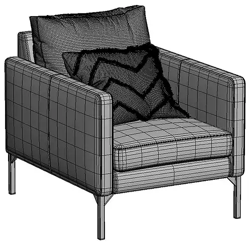Globewest Bogart Armchair 3D model 4