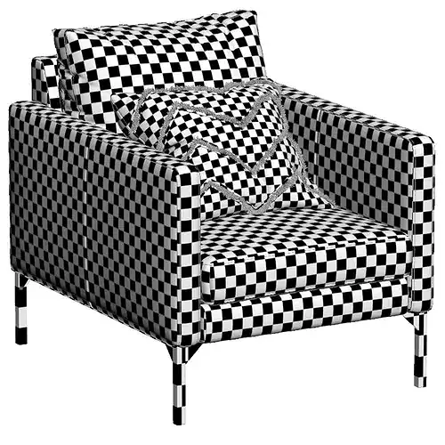 Globewest Bogart Armchair 3D model 5