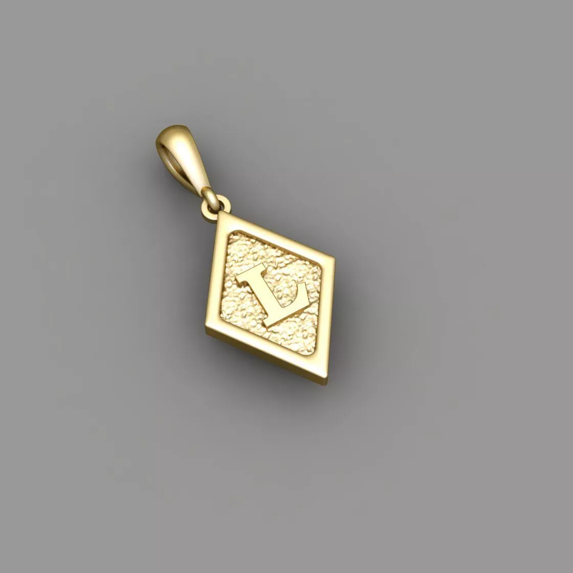 Latter pendent L 3D print model