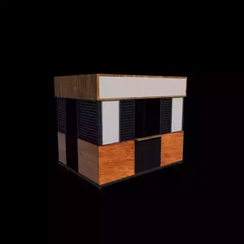stand booth food 3D model