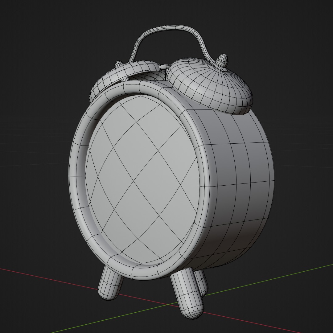 Cartoonist 3D Alaram Clock 3D model_7