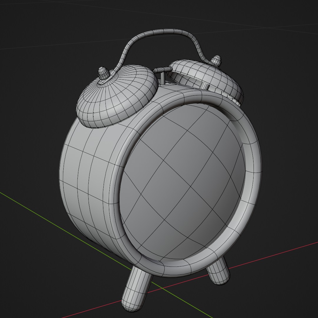 Cartoonist 3D Alaram Clock 3D model_5