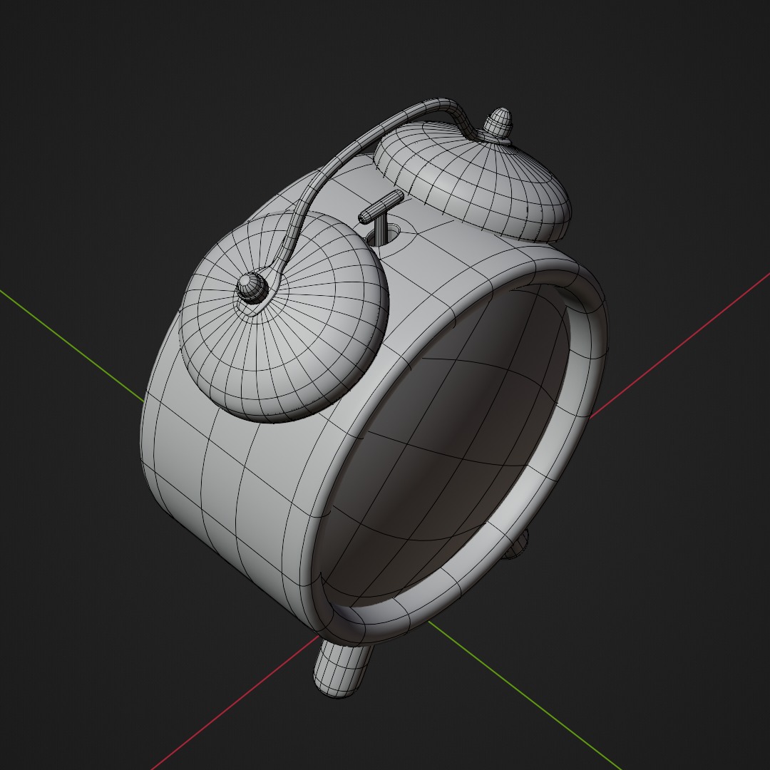 Cartoonist 3D Alaram Clock 3D model_6