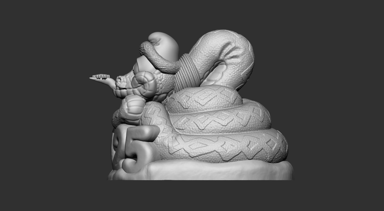 SNAKE NEW YEAR 2025 3D print model_12