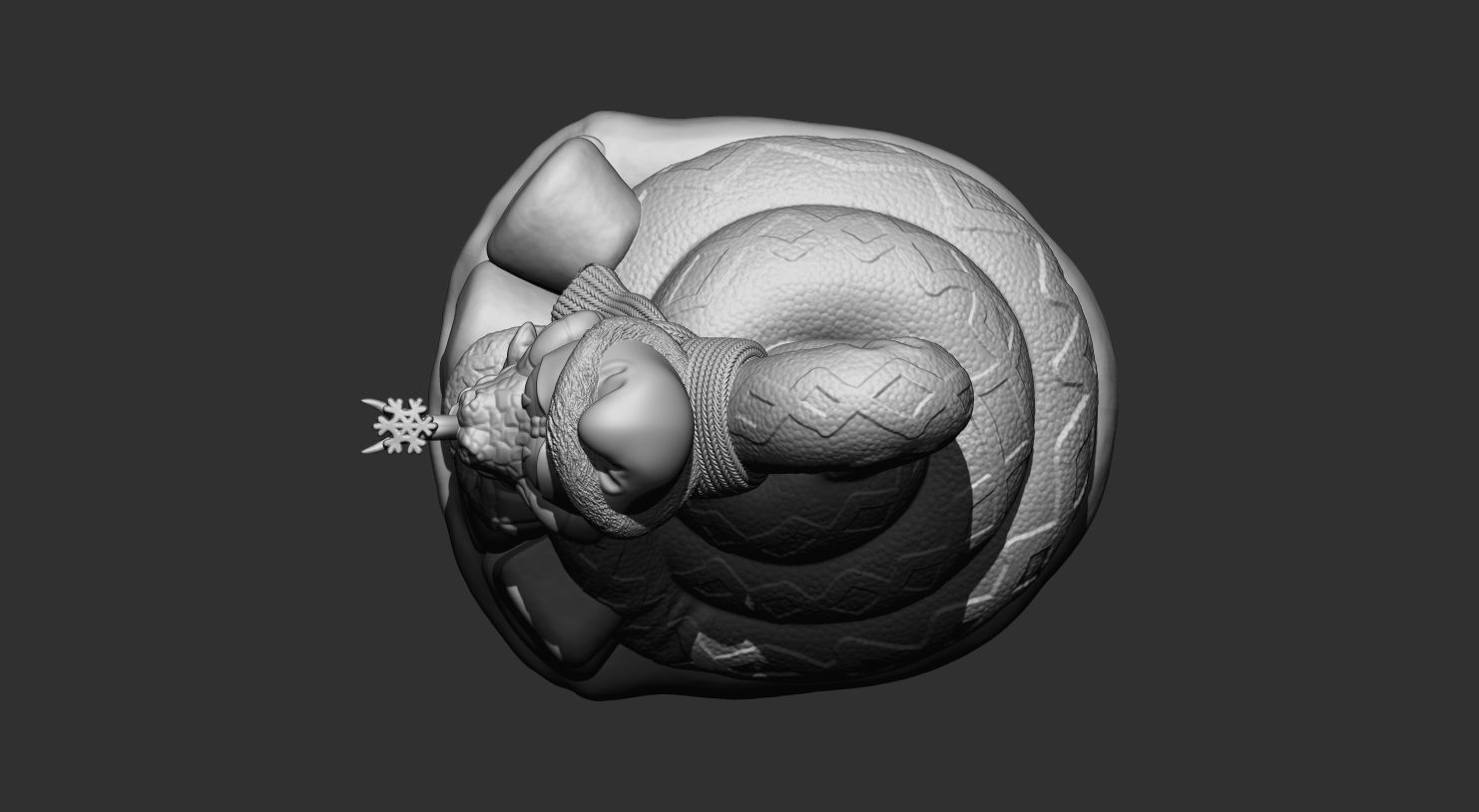 SNAKE NEW YEAR 2025 3D print model_18