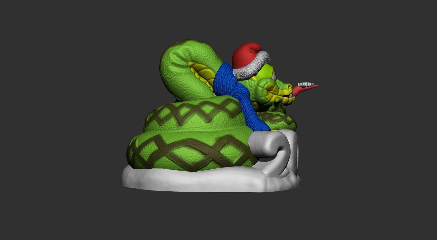 SNAKE NEW YEAR 2025 3D print model_8