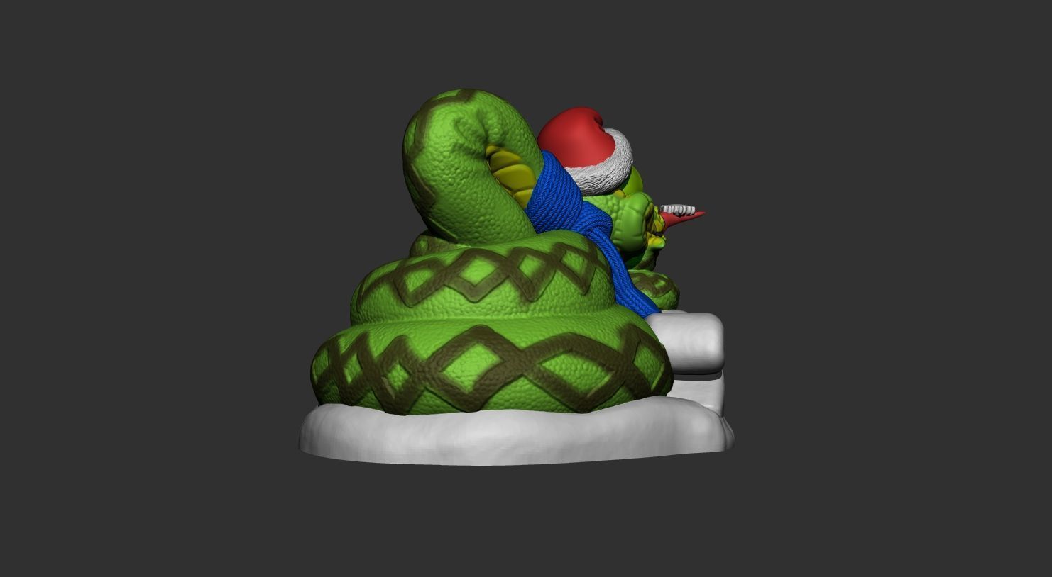 SNAKE NEW YEAR 2025 3D print model_7