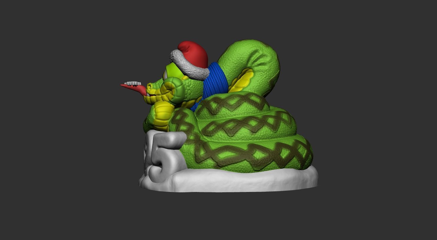 SNAKE NEW YEAR 2025 3D print model_4