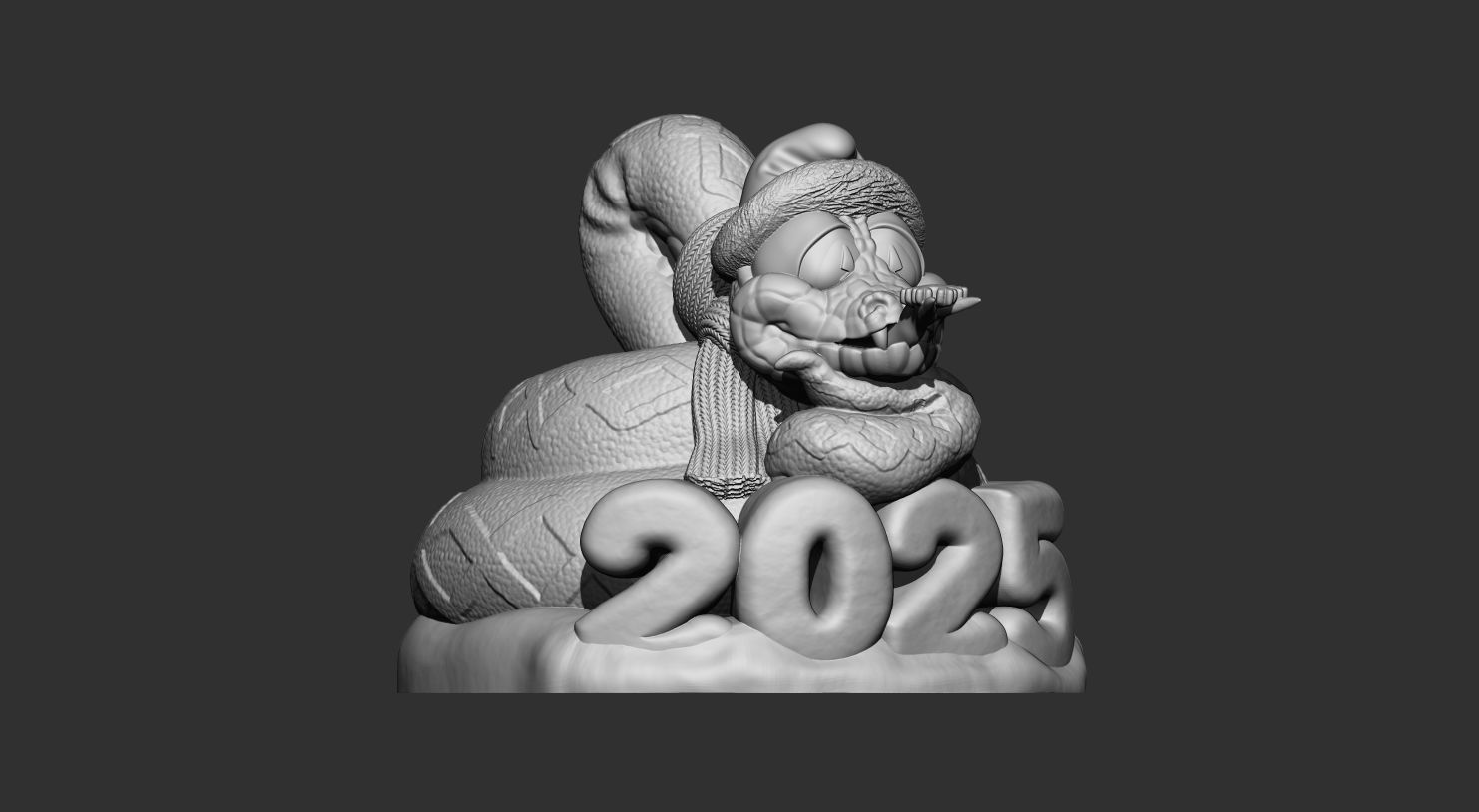 SNAKE NEW YEAR 2025 3D print model_17