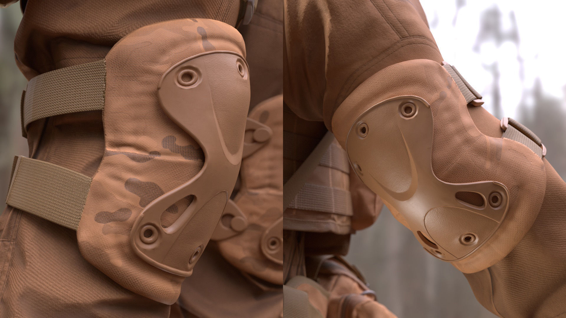 Military Outfit 1 - Male - Female MH - UE5 Skeletons - Rigged Low-poly 3D model_15