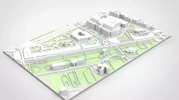 The Grand Palace France  3D print model